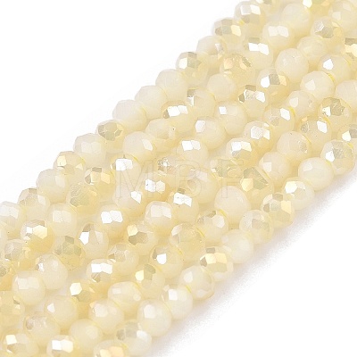 Electroplate Glass Beads Strands EGLA-T021-03M-1