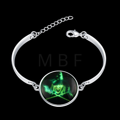 Halloween Witch Luminous Bracelets BJEW-BB14746-1