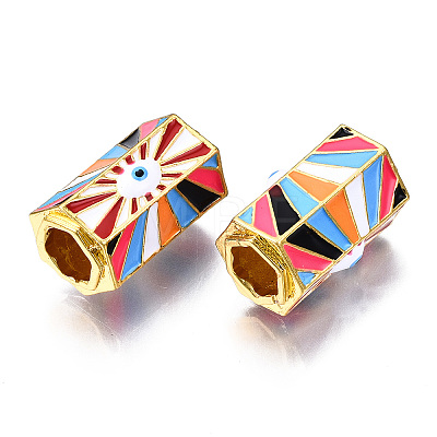 Alloy Enamel Beads PALLOY-Q441-035A-RS-1