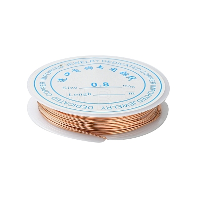 Round Copper Jewelry Wire CWIR-S002-0.8mm-03-1