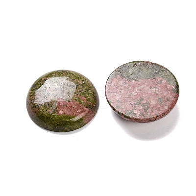 Natural Unakite Cabochons G-B085-02A-08-1