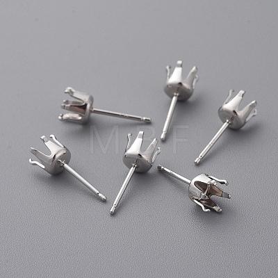 925 Sterling Silver Stud Earrings Findings STER-I005-16P-1