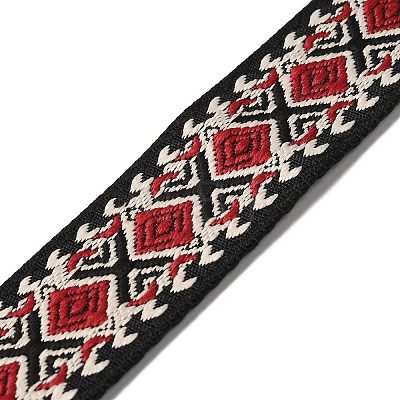 Ethnic Style Embroidery Polyester Ribbons OCOR-WH0082-45A-1