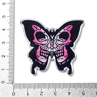 Halloween Theme Opaque Acrylic Pendants SACR-Z005-05C-1