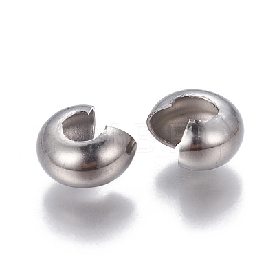 304 Stainless Steel Crimp Beads Covers X-STAS-P239-34P-02-1