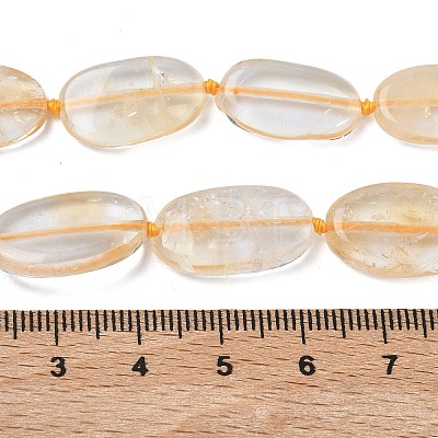 Heated Natural Citrine Beads Strands G-L650-E01-01-1
