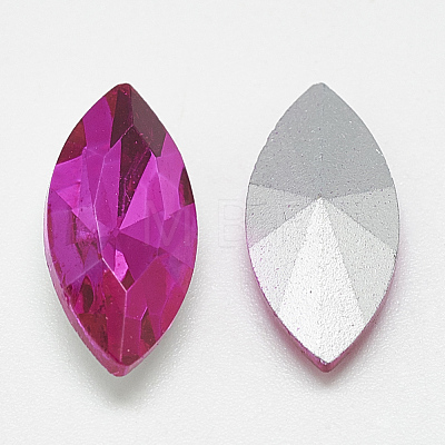 Pointed Back Glass Rhinestone Cabochons RGLA-T083-5x10mm-09-1