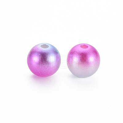 Acrylic Imitation Pearl Beads MACR-Q222-01C-10mm-1