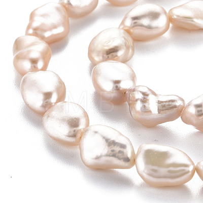 Natural Keshi Pearl Beads Strands PEAR-S020-T02-1