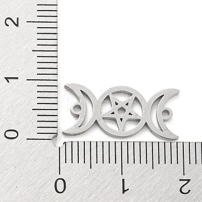 304 Stainless Steel Hollow Connector Charms STAS-P332-01P-1
