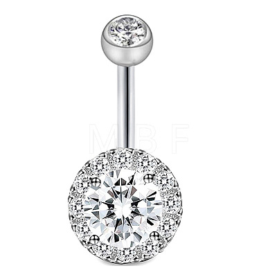 1Pc 304 Stainless Steel Belly Rings WGAC86E-06-1