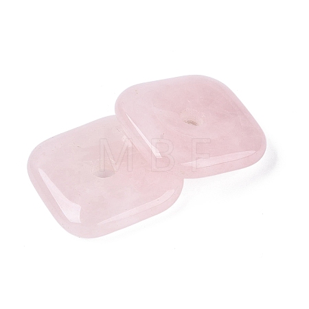 Natural Rose Quartz Pendants G-Q602-02J-1
