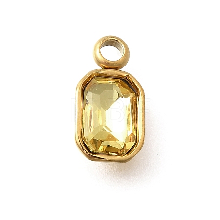 304 Stainless Steel Pendants STAS-Q346-03G-07-1