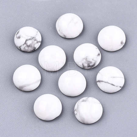 Natural Howlite Cabochons G-N326-59I-1