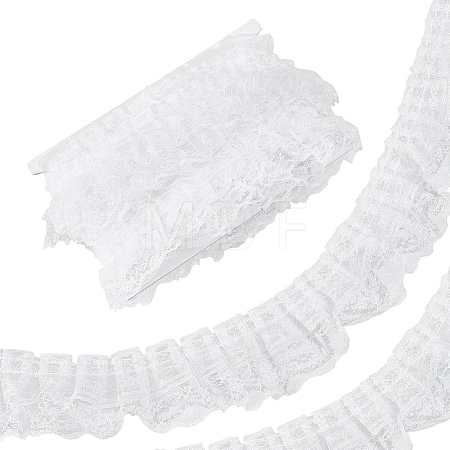 1Pc Organza Flower Lace Ribbon OCOR-NB0002-85A-1