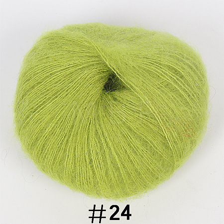 Soft Fuzzy Angora Mohair Wool Yarn PW22070138157-1