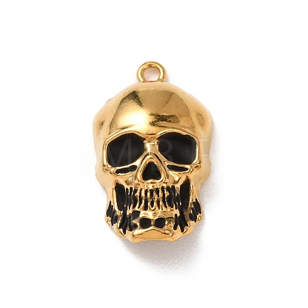 304 Stainless Steel Enamel Pendants STAS-F357-01B-1