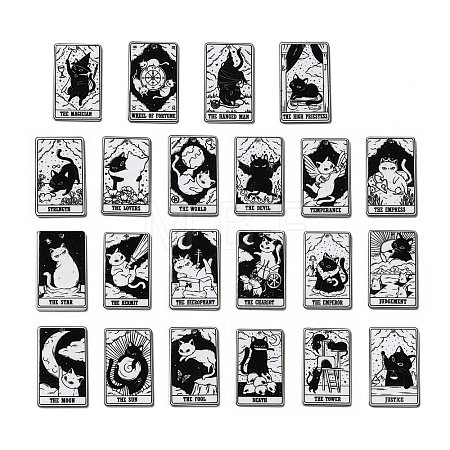 Tarot Theme Printed Acrylic Pendants MACR-G061-04-1