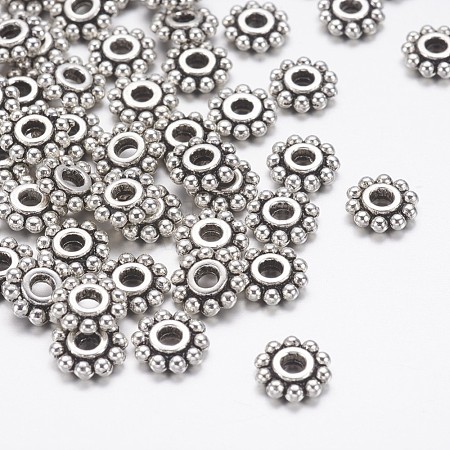 Gear Tibetan Style Alloy Spacer Beads X-AB145-1
