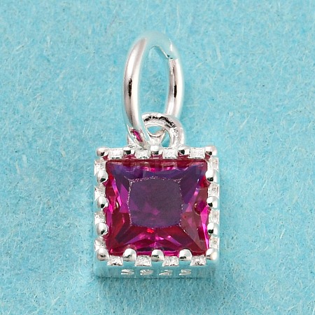 925 Sterling Silver Birthstone Charms STER-G035-01A-01-1