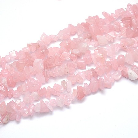 Natural Rose Quartz Beads Strands X-G-O049-C-60-1