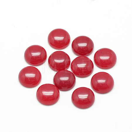 Natural White Jade Cabochons G-R416-12mm-10-1