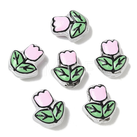 Transparent Glass Enamel Beads LAMP-C023-01D-1