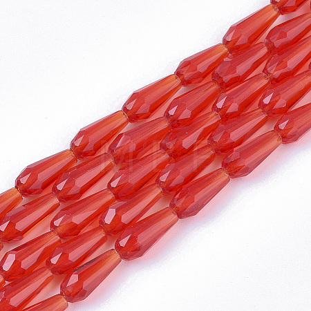 Transparent Glass Beads Strands GLAA-T009-004E-1