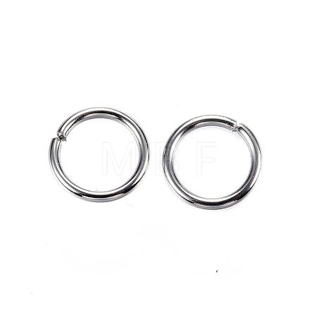 Tarnish Resistant 304 Stainless Steel Open Jump Rings STAS-D448-098P-8mm-1