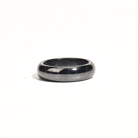Dyed & Heated Black Agate Finger Rings IK0879-4-1