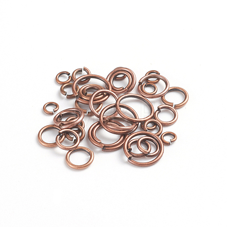 Brass Open Jump Rings KK-JQ0001-01R-1