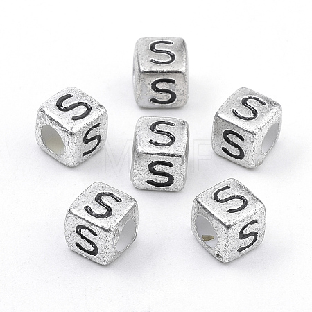 Plated Acrylic Beads PB43C9308-S-1