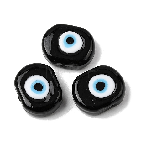Handmade Evil Eye Lampwork Beads LAMP-G168-02-08-1