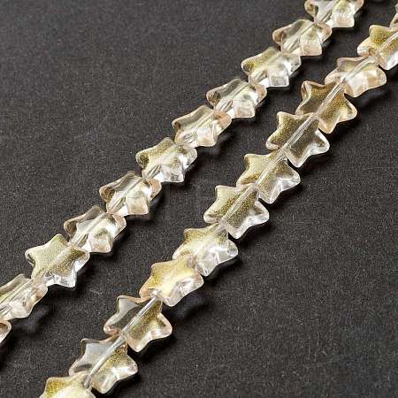 Transparent Glass Beads Strand GLAA-K057-01L-1