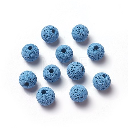 Unwaxed Natural Lava Rock Beads X-G-F325-8mm-A06-1