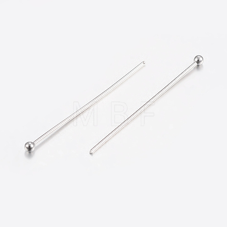 Tarnish Resistant 304 Stainless Steel Ball Head Pins X-STAS-K172-30P-05-1