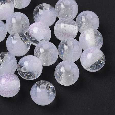 Two Tone Resin Beads RESI-Q025-02A-C-1