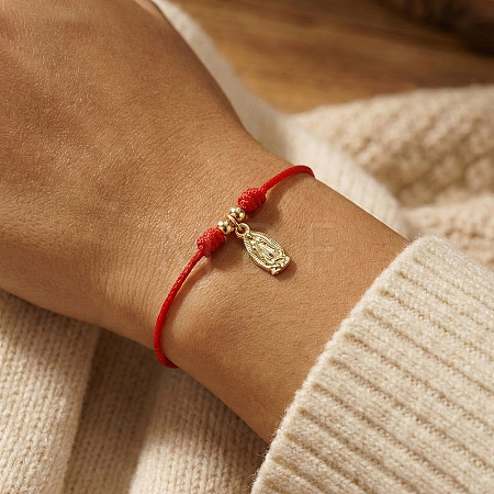 304 Stainless Steel Virgin Mary Charm Bracelets LS-WH3603-1