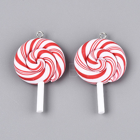 Handmade Polymer Clay Pendants CLAY-N013-30B-01-1