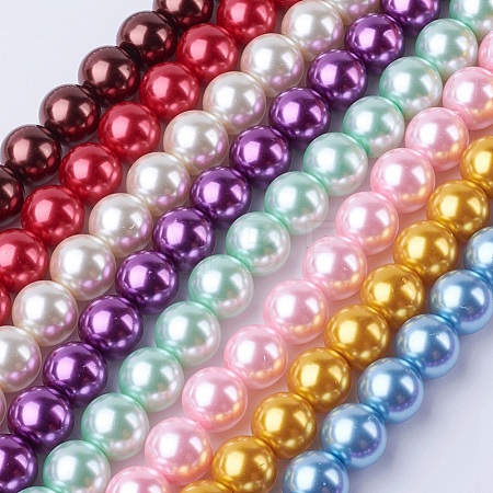Glass Pearl Beads Strands HYC002-1