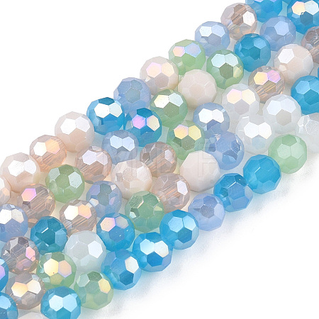 Glass Beads Strands GLAA-E036-09L-A-1