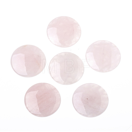 Natural Rose Quartz Cabochons G-L553-22A-1