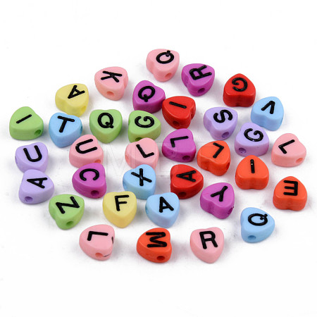 Opaque Acrylic Enamel Beads X-MACR-S273-37-1
