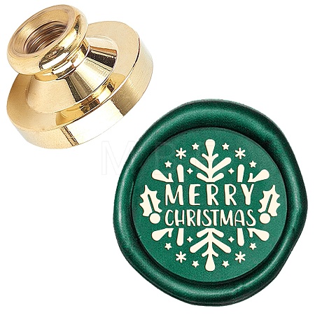 Wax Seal Brass Stamp Head AJEW-WH0209-576-1