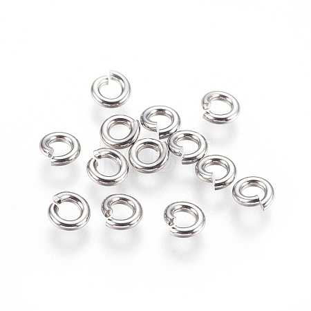 Tarnish Resistant 304 Stainless Steel Saw Cut Open Jump Rings STAS-P212-25P-12-1