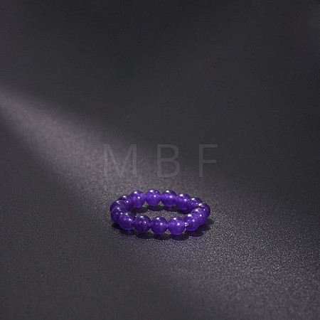 Natural Jade Stretchy Finger Rings FS-WG01730-44-1