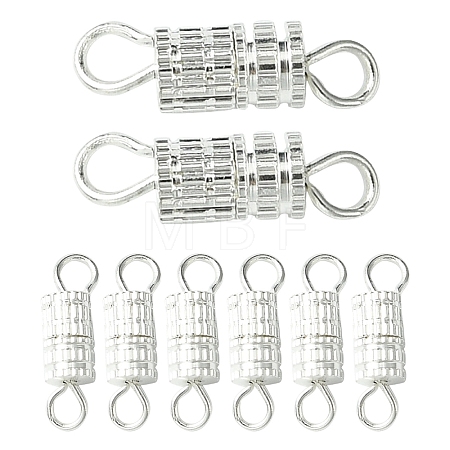 20Pcs Brass Screw Clasps KK-YW0002-40S-1