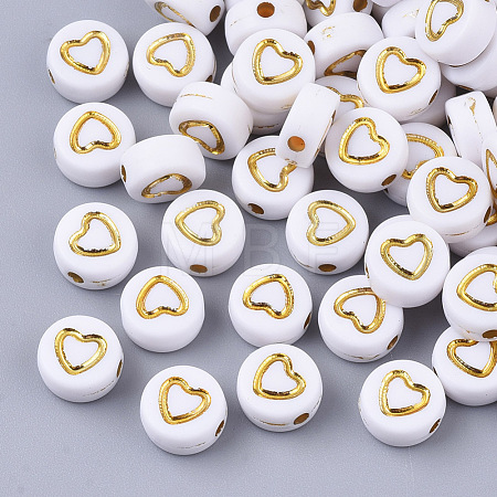 Plating Acrylic Beads PACR-Q112-08-1
