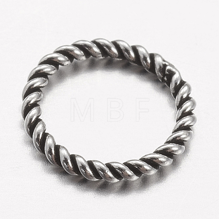925 Thailand Sterling Silver Soldered Closed Jump Rings STER-P005-13-1