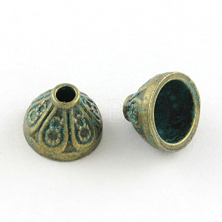 Zinc Alloy Bead Caps X-PALLOY-R065-192-LF-1